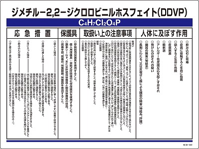 特定化学物質関係標識　035320  特38-320