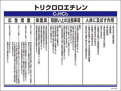 特定化学物質関係標識　035329  特38-329