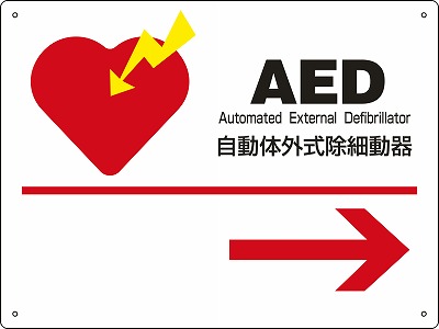 AED標識　366002　AED-2