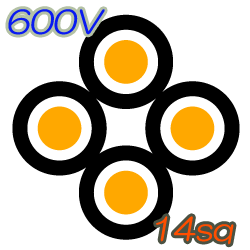 600V CVQ 14sq  100m