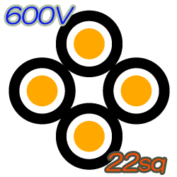 600V CVQ 22sq  100m