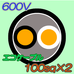 エコケーブルEM-CE100-2C　10m