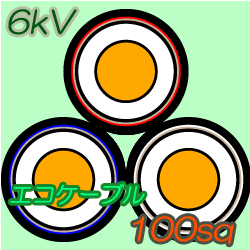 エコケーブル6kV EM-CET100　10m