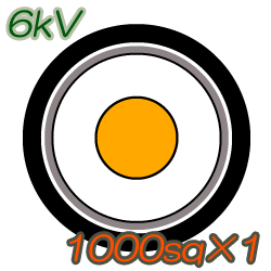 6kV CV1000sq×1C 100m