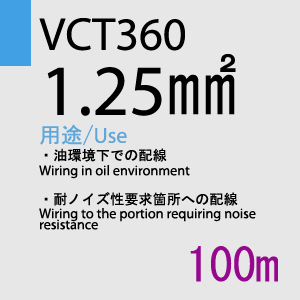 VCT-360 1.25sq 100m