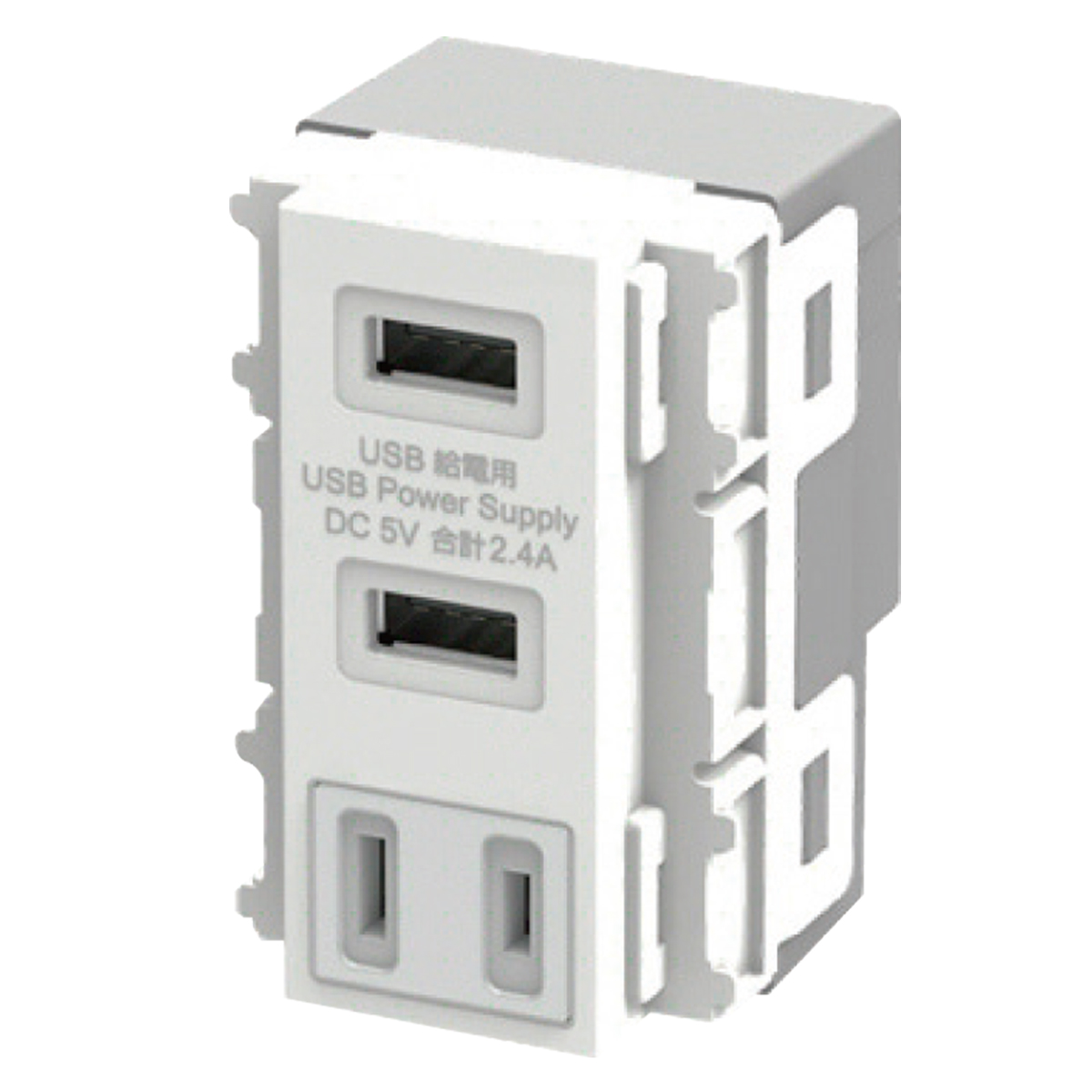 JAPPY ＡＣ一体型ＵＳＢコンセント ＵＳＢ－Ｒ３７０２Ｗ－ＪＰ