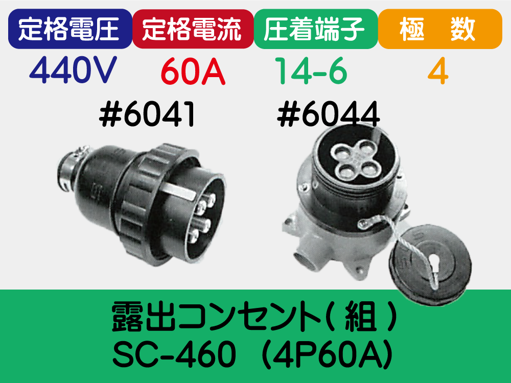 露出ｺﾝｾﾝﾄ(組) SC-460  (4P60A)