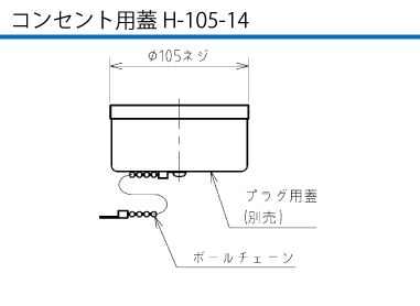 制御用多極型コネクタ H-105-16 コンセント用蓋CE-105-RC