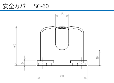 埋込型コネクタ CE-230 安全カバーSC-60